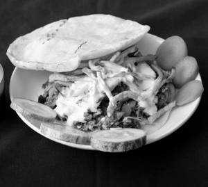 Plate shawarma