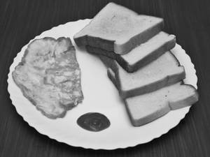 Butter Bread 2 pc+egg omlette