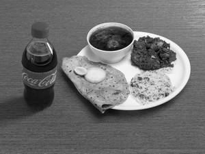 Chicken Thali + Coke 250 Ml Pet Bottle