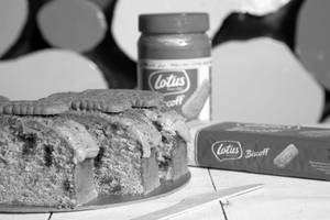 Lotus Biscoff Tea Cake Slice