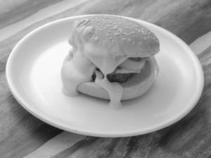 Creamy burger                                                                                                                                                          