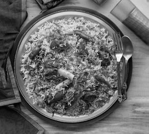 Mutton Hyderabadi Matka Biryani