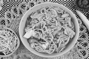 Noodles In Chicken Lime Sauce