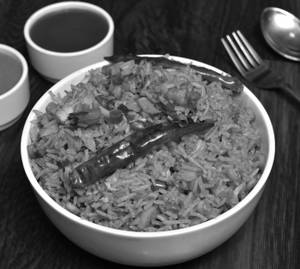 Egg chicken schezwan fried rice