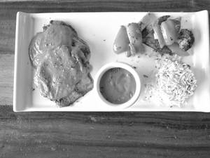 Grilled Chicken In Black Pepper Sauce 