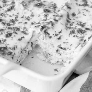 Spinach Corn Cottage Cheese Lasagna