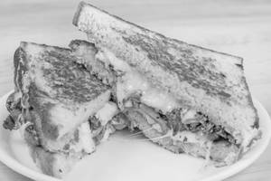 Spinach Mushroom Onion And Cheese Sandwich