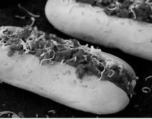 Lamb Bolognese Hotdog