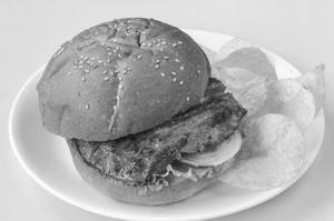 Tandoori chicken burger