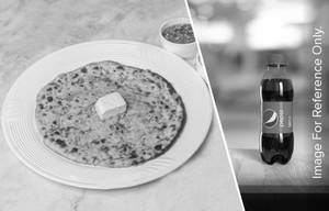 Gobi Prantha-1pcs(served with pickle) + Pepsi