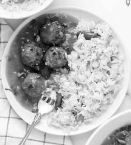 Fried Rice With Veg Manchurian