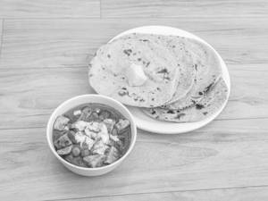 Mattar Paneer + 4 Tawa Roti