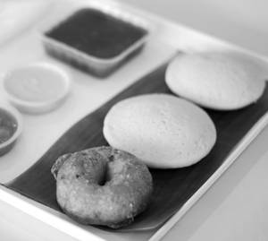 Idly (2) + Vada (1)
