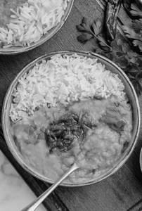 Dal tadka rice bowl                                                   