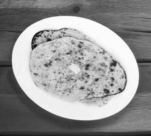 Paneer Stuffed Naan (with curd)