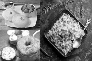 Upma, 1 Idli & 1 Medu Vada