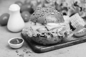 Double Cheese Boom Veggie Burger