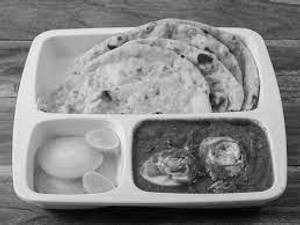 Egg Curry Roti Combo