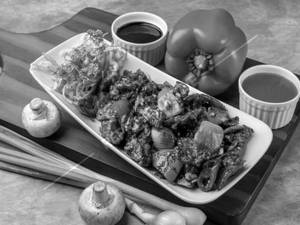 Chilli mushroom dry   