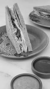 Egg & Chicken Salami Sandwich