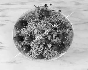 Egg manchurian fried rice
