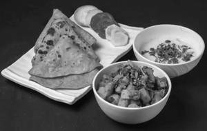 Plain Paratha with Sabji Combo