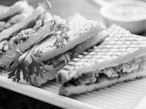 Paneer tikka grilled sandwich