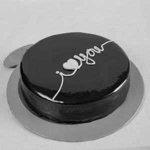 I Love You Round Chocolate Cake