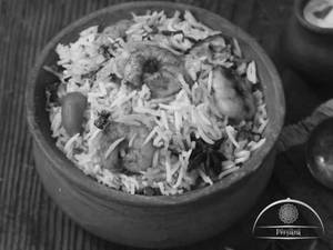 Prawns Hyderabadi Dum Biryani