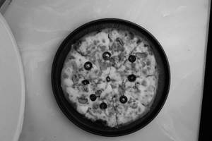 White Mushroom Pizza ( Pizza Bianca)