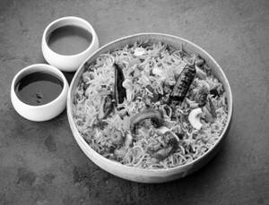 Schezwan Mushroom Fried Rice