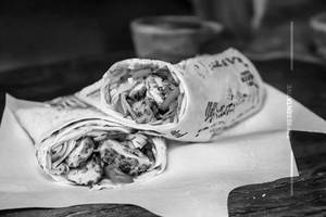 Schezwan Shawarma Chicken Roll
