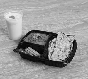 2Butter Garlic Naan + Matter Paneer + Amul Chach ( Haya) 3cp Box 