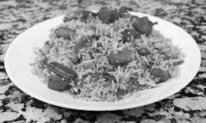 Schezwan Chicken Egg Fried Rice