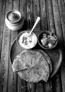 Stuffed Pranthas with Curd
