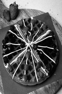 Berries & Cream Cheese Waffle Pizza [60% Off At Checkout ]