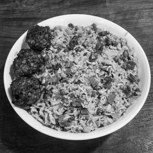 Veg Manchurian With Rice