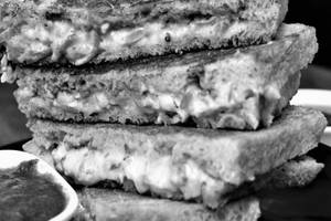Paneer Capsicum Mayo Sandwich