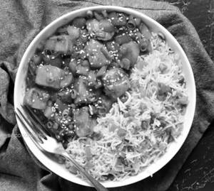 Prawns Triple Schezwan Rice