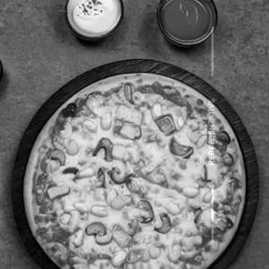 Spanish Corn Mushroom Pizza