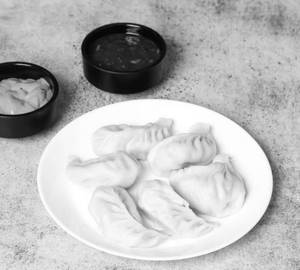Cheese Mushroom Momos Steam [8 Pieces]