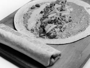 Bean And Fries Wrap