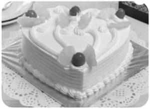 Heart Shape Pineapple Cake Eggless