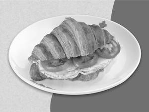 Egg, Cheese & Tomato Croissant Sandwich