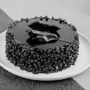 Eggless Choco Chips Cake