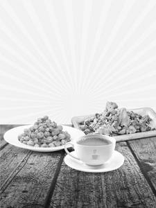 Masala Chai + Samosa Chaat + Makhana Chaat