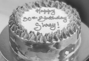Blue Watercolour 1/2kg Cake