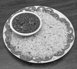 Mattar Pulao with Rajma