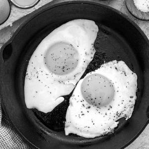 Egg Half Fry Double (2 eggs)