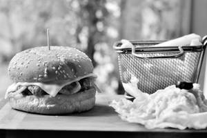 Chicken Chapli Kebab Burger